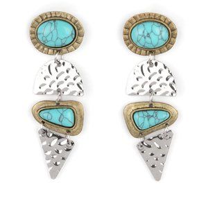 Paparazzi Earthy Extravagance Multi Post Earrings